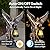 St Michael The Archangel Solar Outdoor Garden Decor Statues–12 in Miguel Arcangel Statue Solar Outdoor Sculptures for Outside Yard Patio Balcony Front Lawn Decor