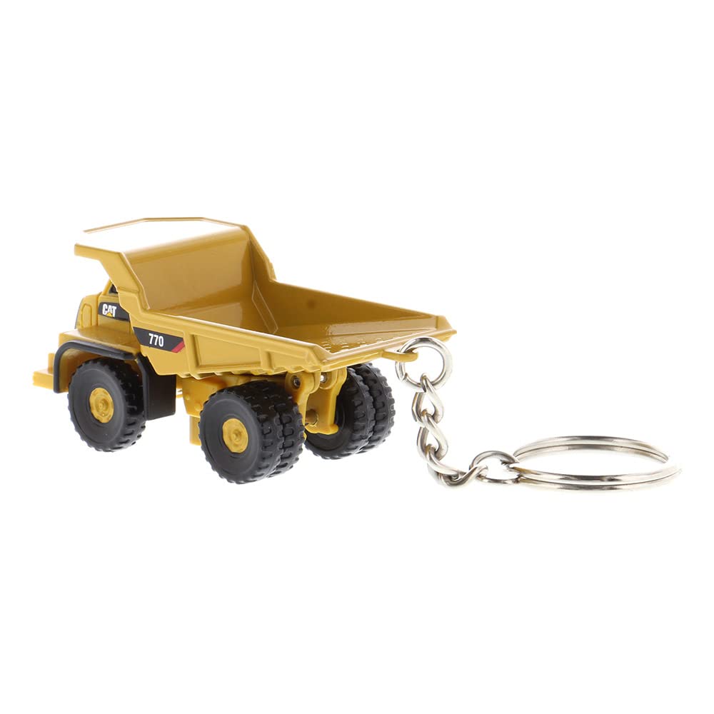 Diecast Masters 85985 - Caterpillar Mining Truck 770 jako brelok do kluczy, szczegółowy metalowy pojazd budowlany CAT, ok. 3,5 x 2 x 2 cm