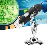  Pbzydu 【𝐏𝐫𝐨𝐦𝐨𝐜𝐢ó𝐧 𝐝𝐞 𝐒𝐞𝐦𝐚𝐧𝐚 𝐒𝐚𝐧𝐭𝐚】 Microscopio Digital de Mano, Lupa USB HD de microscopio electrónico 1600X 2MP con luz LED