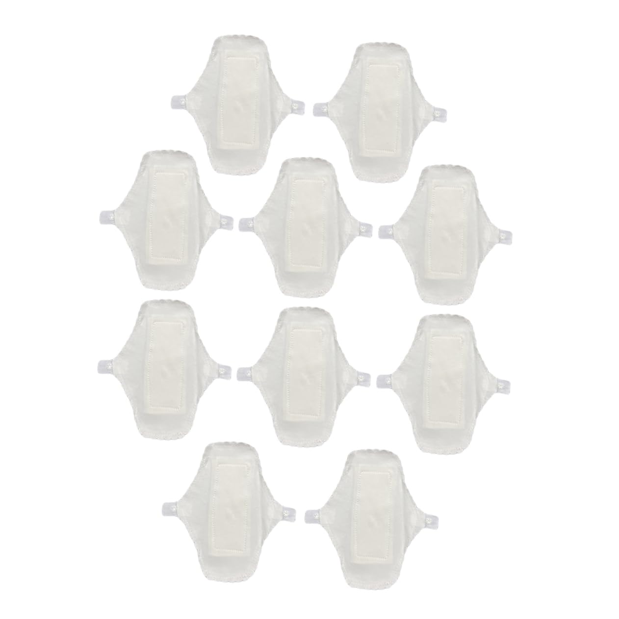 FOMIYES 3 Set Di Assorbenti Riutilizzabili Assorbenti Mestruali in Cotone Per Donne Morbidi Comodi E Delicati Sulla Pelle 10 Pezzi * 3
