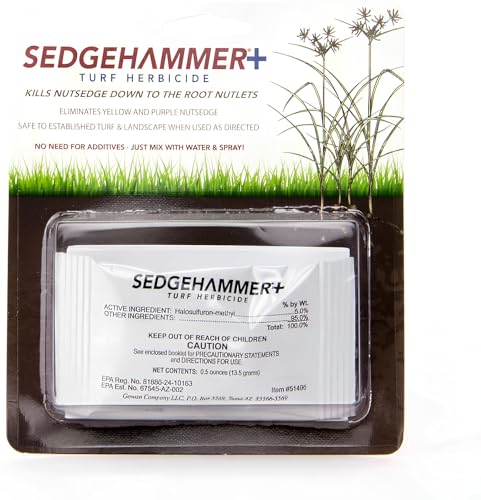 Sedgehammer Plus Turf Solution 13.5grams – Powerful Nutsedge Control for Lawns, Golf Courses, & Sports Fields – Reliable Vegetation Management Solution