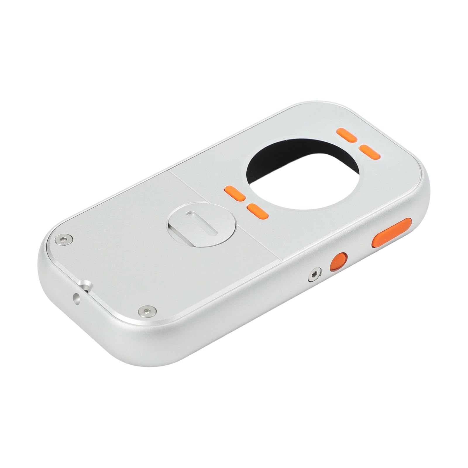 Whychstore Aluminiumlegierungsgehäuse für, Retro Pod Design mit Klickrad, Schutzhülle für 7/8/9/10 44 mm 45 mm Silber