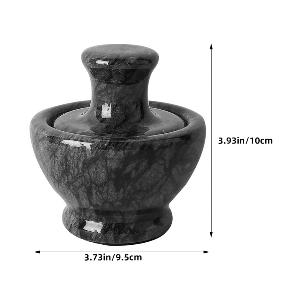 Cabilock 1 De Morteros Y De Mármol Cuenco Para Molinillo De Piedra De Mármol Triturador De Ajos Olla Para Triturar Jengibre Para Guacamole Especias Ajo Cocina