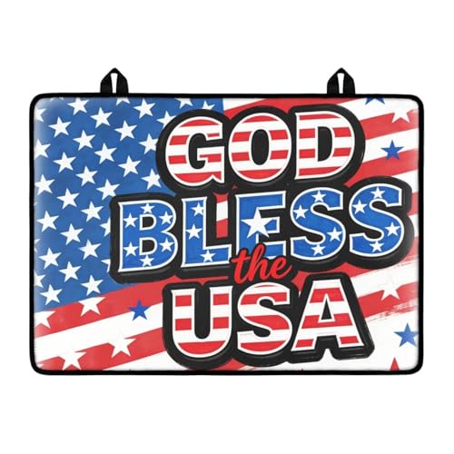 Image of Poceacles 250th Independence Day Decor Stove Cover for America 250th Anniversary Stovetop Protector Cover Induction Electric Stove Burner Mat for 4th of July, American Flag Print