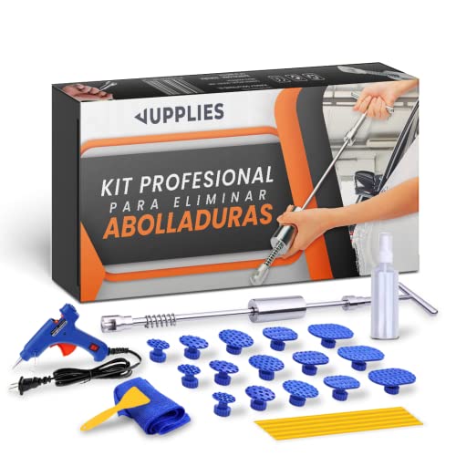 JUPPLIES Kit Sacabollos Coche Extractor de Abolladuras - Extractor Barra en T de Martillo Inverso Deslizante para Automovil - Saca Bollos de Chapa Coche para Arreglar Abolladuras Cover
