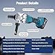 Blechknabber Kompatibel mit Makita 18V – Kabellose Blechnibbler mit 360° Drehbarem Knabberkopf und Einstellbaren 3 Geschwindigkeiten, Ausgestattet mit Bürstenlosem Motor für Edelstahl und Aluminium