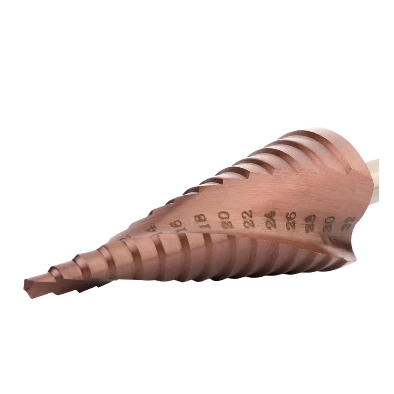 Broca escalonada de cobalto M35, brocas triangulares con ranura en espiral 4-12/4-20/4-32 mm for acero inoxidable 304(4-12-20-32mm 3pcs)