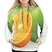Produktbild Women's Hoodies Tops,Fresh Limes with Half Orange Winter Season Fruits Citrus Theme,Lady Fashion Casual Sweatshirt(M