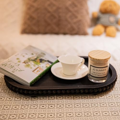 Plateau en bois rustique de 38 cm pour décoration de centre de table - 5