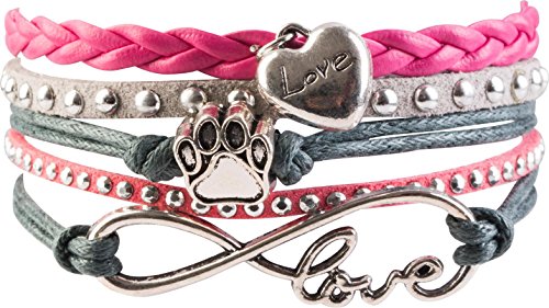 Preisvergleich Produktbild Infinity Goldline Armband - COMBINATION 4 YOU JEWELRY Armbänder 70 verschiedene Modelle zur Auswahl Lederarmband mit Infinty - Zeichen Armband (Nr.57)