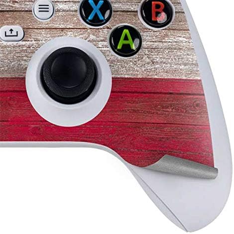 Skinit Decal Gaming Skin Compatible with Xbox Series S Bundle - Texas Flag Dark Wood Design