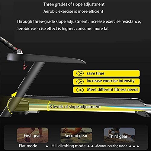 GUDLAK Faltbares Laufband 2 In1 Kleine Laufbänder für Zuhause Faltbares High-Definition-Farbdisplay WiFi-Laufband Home… – Bild 4