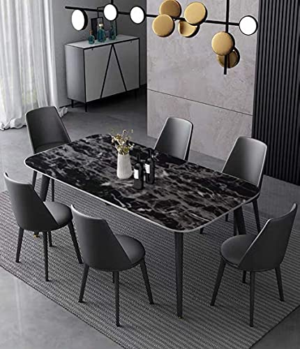 Image of WISDOM Peel and Stick Marble Contact Paper for Countertop - Vinyl Waterproof Self Adhesive Wallpaper (Black & White, 30 inchx152 inchcm)
