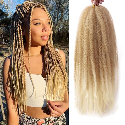 Marley Twist Braiding Hair, T27/613, 18 inch, 8 Packs