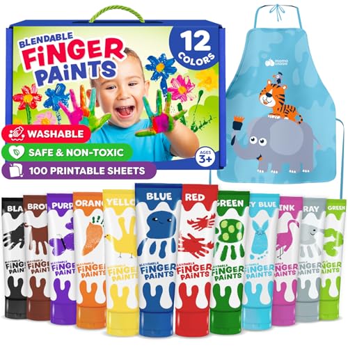 Toddler Finger Paint - Washable Paint 1-3, Finger Painting