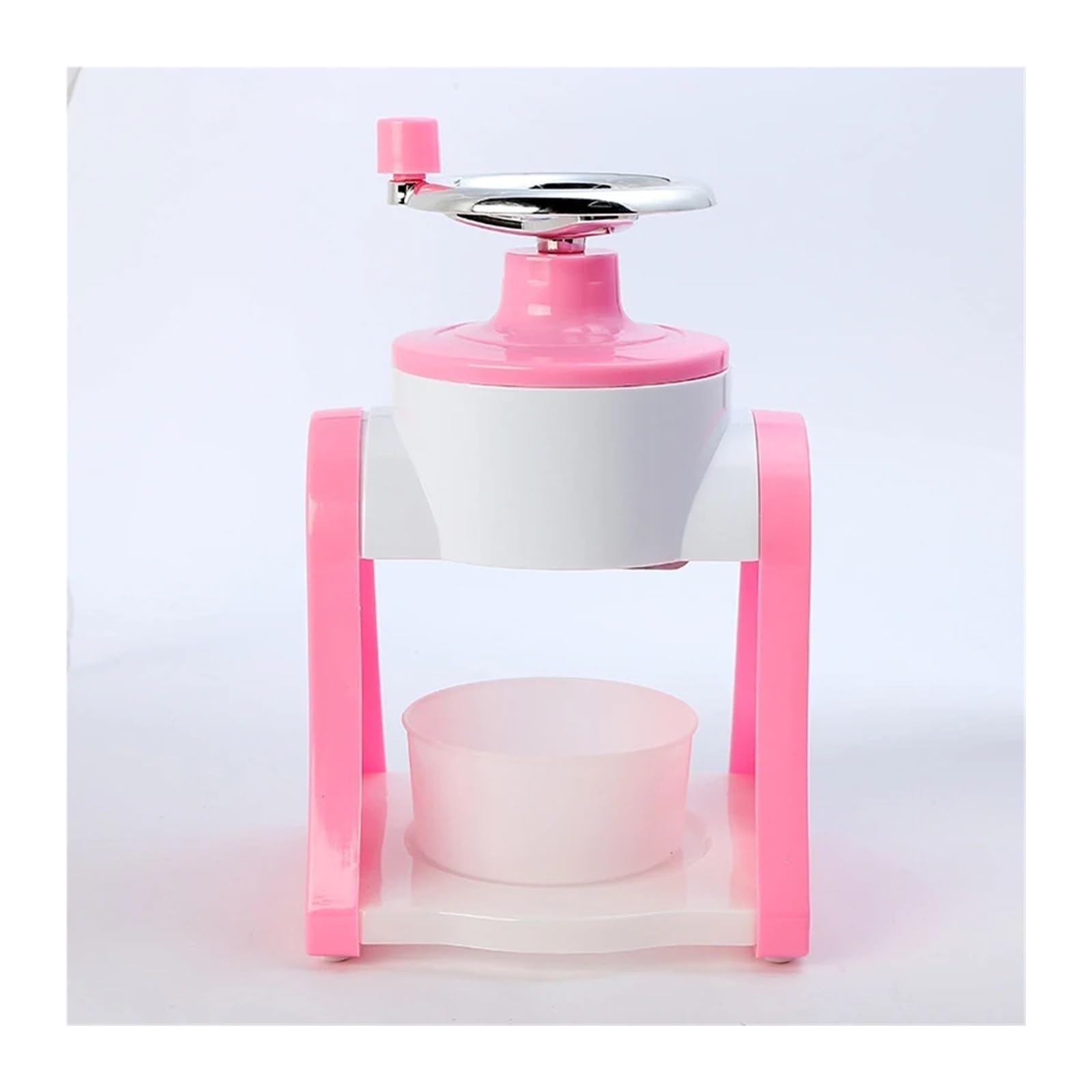 Blatowa kostkarka do lodu, Ręczna Kruszarka Do Lodu Wielofunkcyjna Przenośna Mini Maszynka Do Golenia Lodu I Maszyna Do Kruszenia Lodu(Pink)