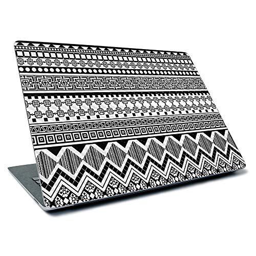Image of MightySkins Carbon Fiber Skin for Microsoft Surface Laptop 3 13.5 inch (2019) - Black Aztec,Textured Carbon Fiber Finish,Easy to Apply, Remove, and Change Styles,
