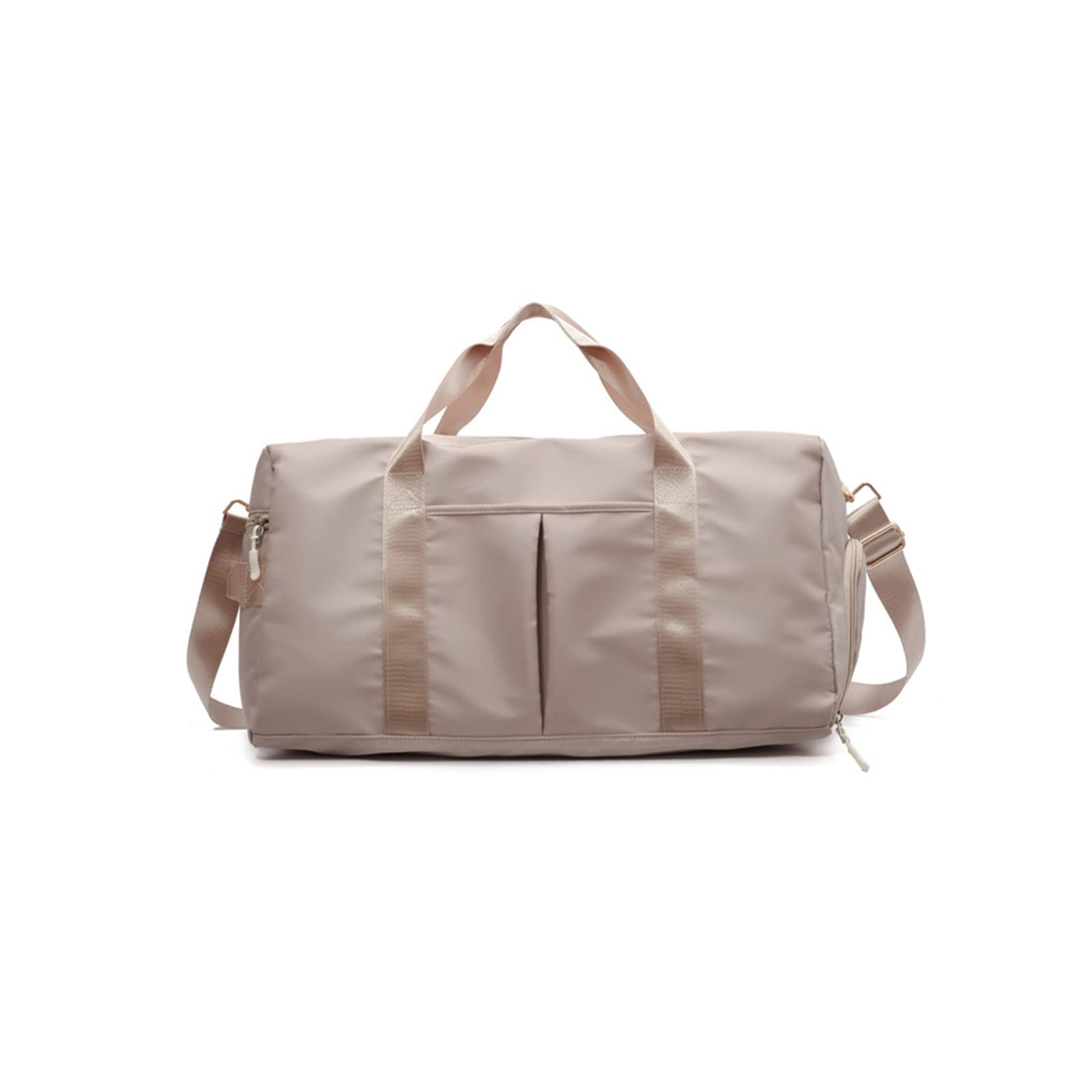 CORIOS Nylon Reisetaschen Duffle Bag Sporttasche Fitnesstasche Schwimmtasche für Herren/Damen Faltbare Weekender Übernachtung Tasche Trainingstasche Kabinenreisetasche Handgepäck mit Schuhfach Khaki