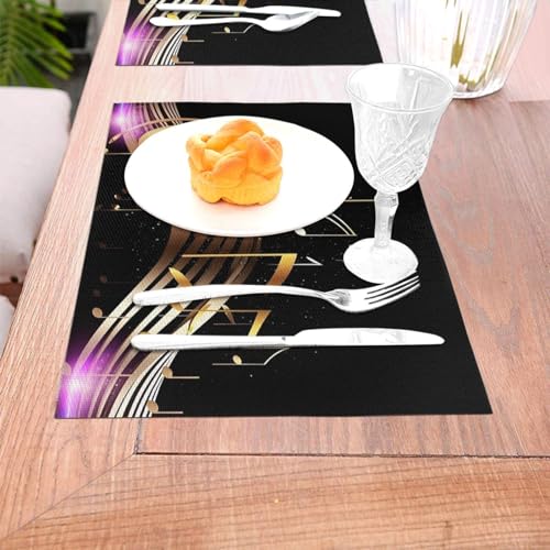 Sets de table en PVC résistant à la chaleur 30x45 cm lavables