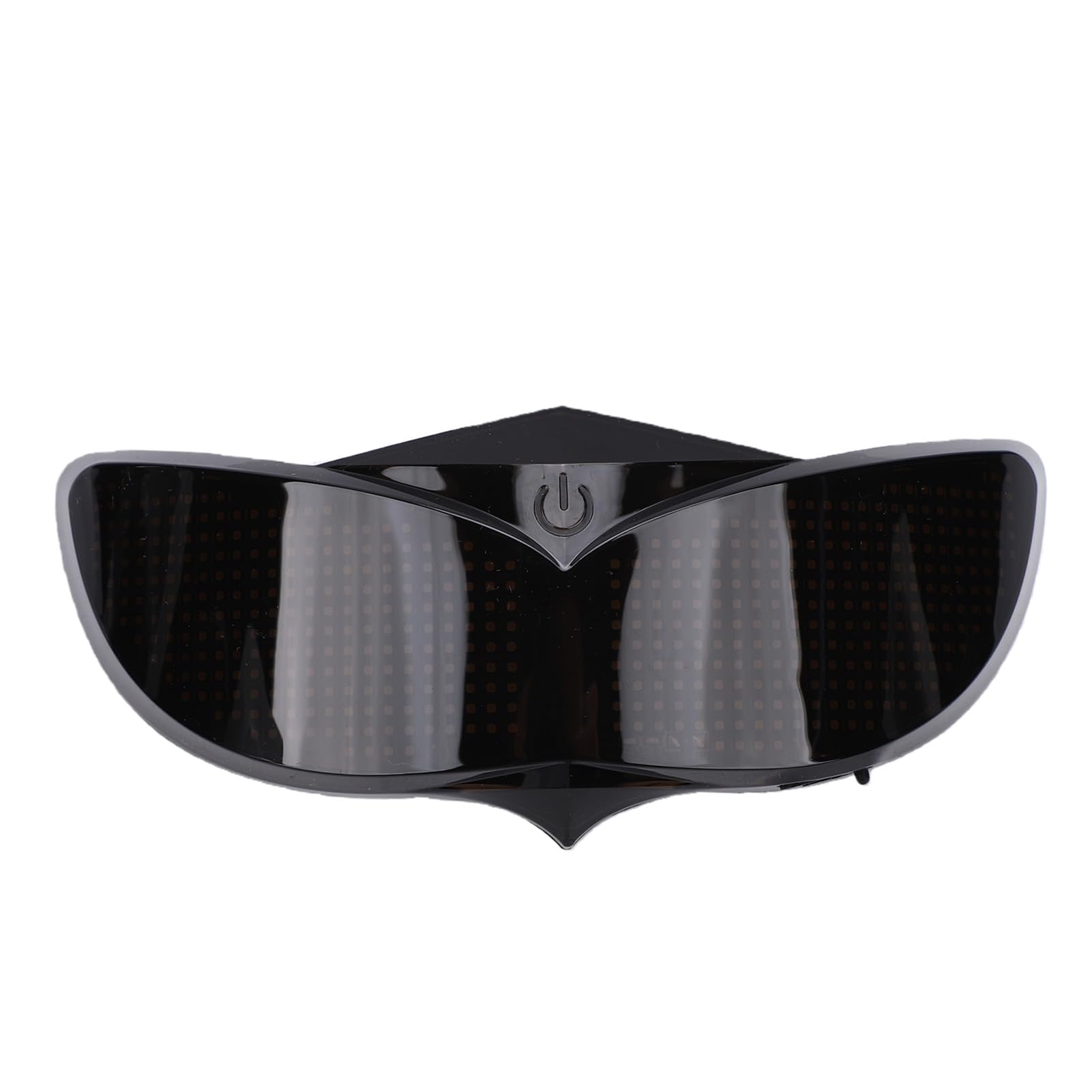 Luce Intelligente per Casco a LED con Display Personalizzabile Avviso Divertente per la Guida Notturna di Moto e Bici Materiale in PVC