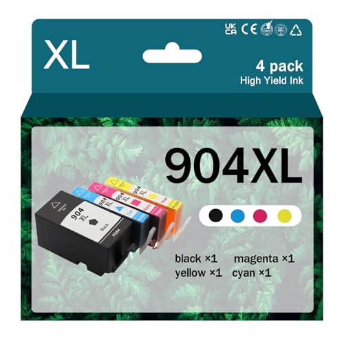 Tinta Y Tóner, Office Product 904xl Combo Pack Cartuchos de Tinta 904XL de Repuesto para HP 904 904 XL Ink para HP OfficeJet Pro 6970