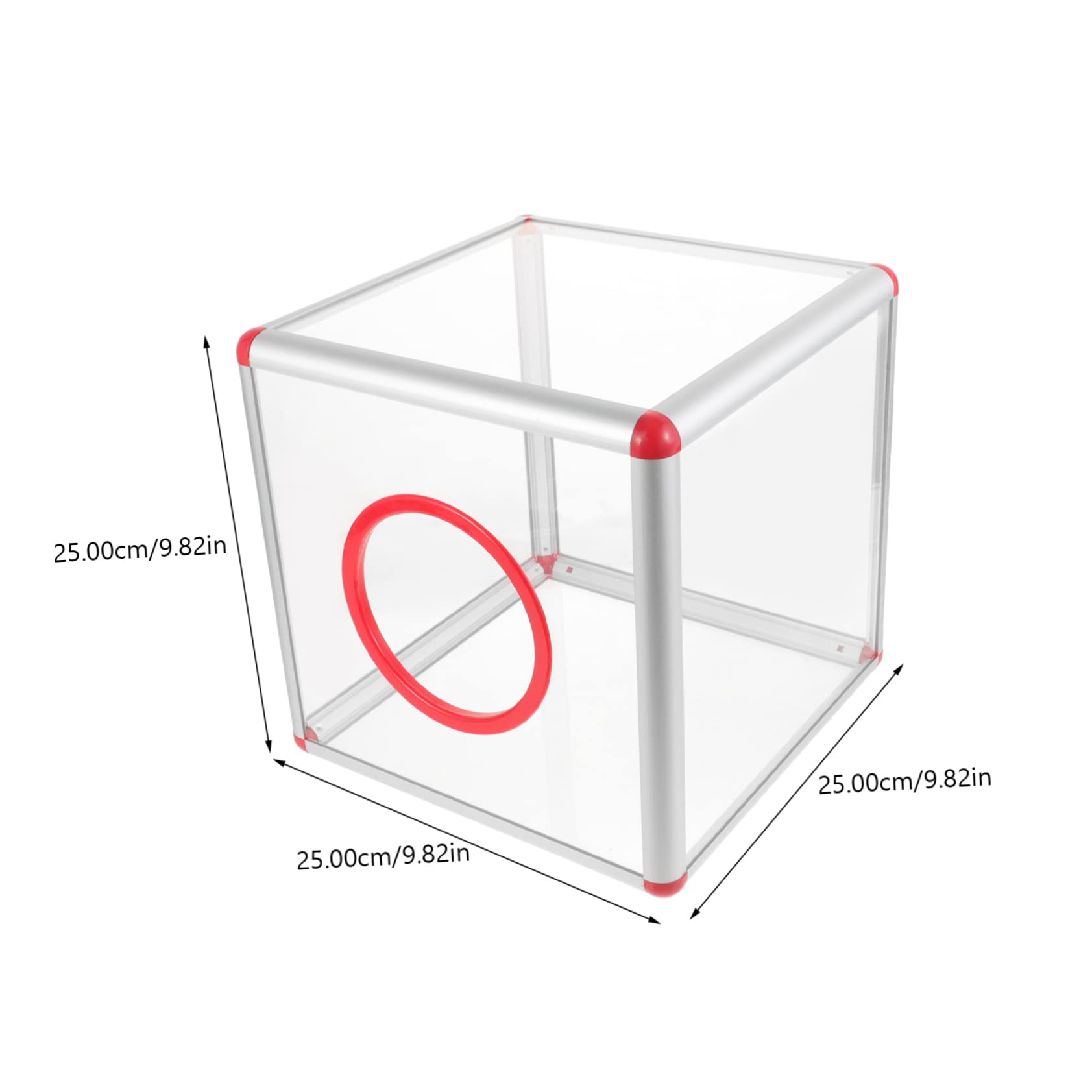 SHINEOFI Caja de Rifa de Acrílico Transparente para Sorteo Diseño Ranura y Capacidad para Billetes Adecuado para Bodas y Reuniones Empresariales