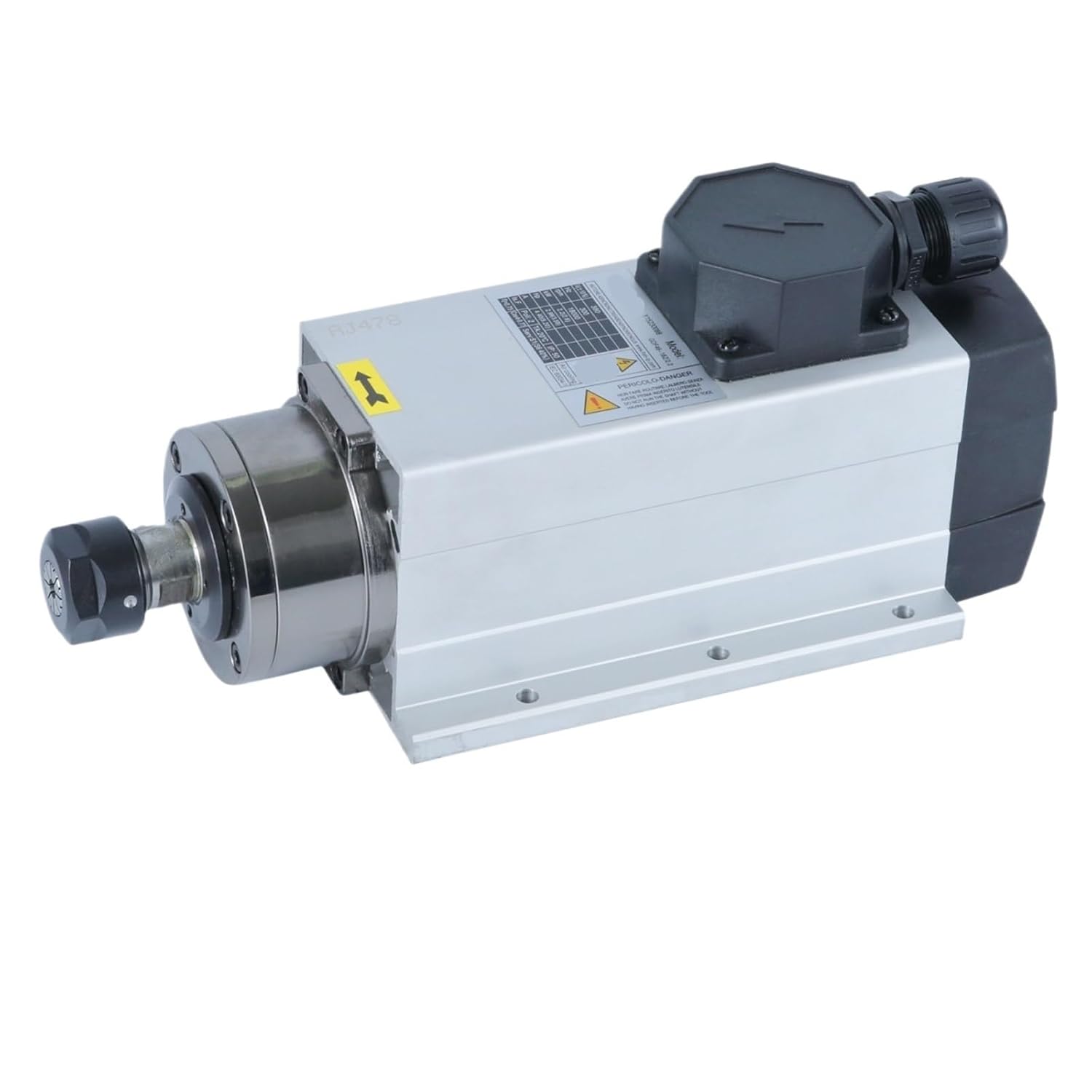 GDF46-18Z/1.5 1.5kw ER20 18000RPM Air Cooled Motor(Flange,AC380V)