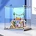 Produktbild Display Box Kompatibel mit Lego 41747 Xinhucheng Terrasse Restaurant Vitrine, Modell Sammlerstücke Staubdichte Vitrine (Kein Bausteinmodell) (Walnussholzbasis)
