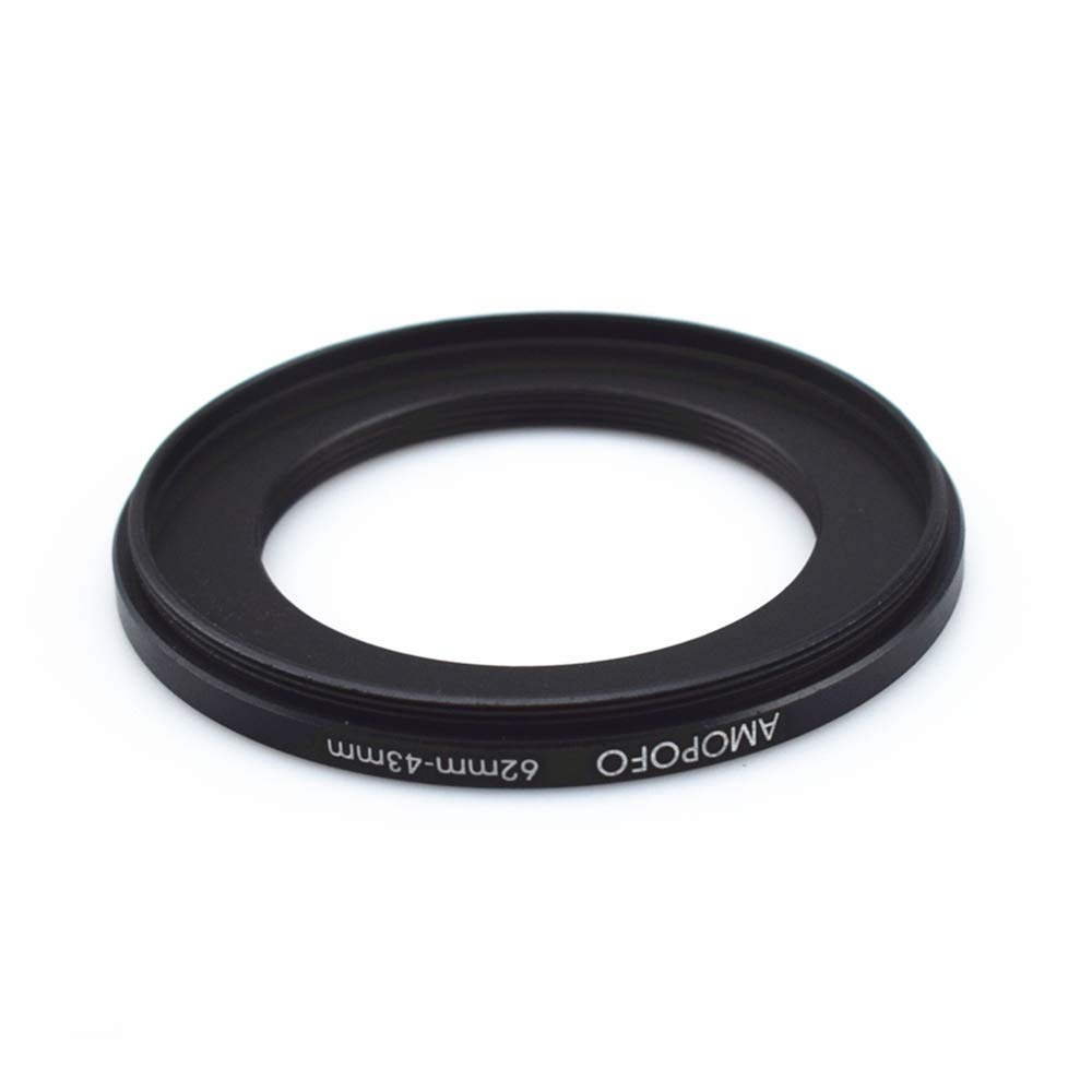 62 mm-43 mm pierścienie krokowe adapter filtra pierścień, 62 mm do 43 mm filtr pierścień adapterowy do obiektywu aparatu z gwintem filtra 62 mm na pierścień filtrujący 43 mm