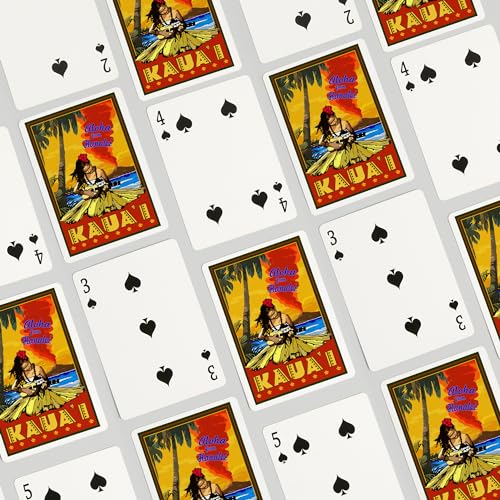 Lantern Press Kauai Hawaii juego de 52 cartas Poker miniatura 4
