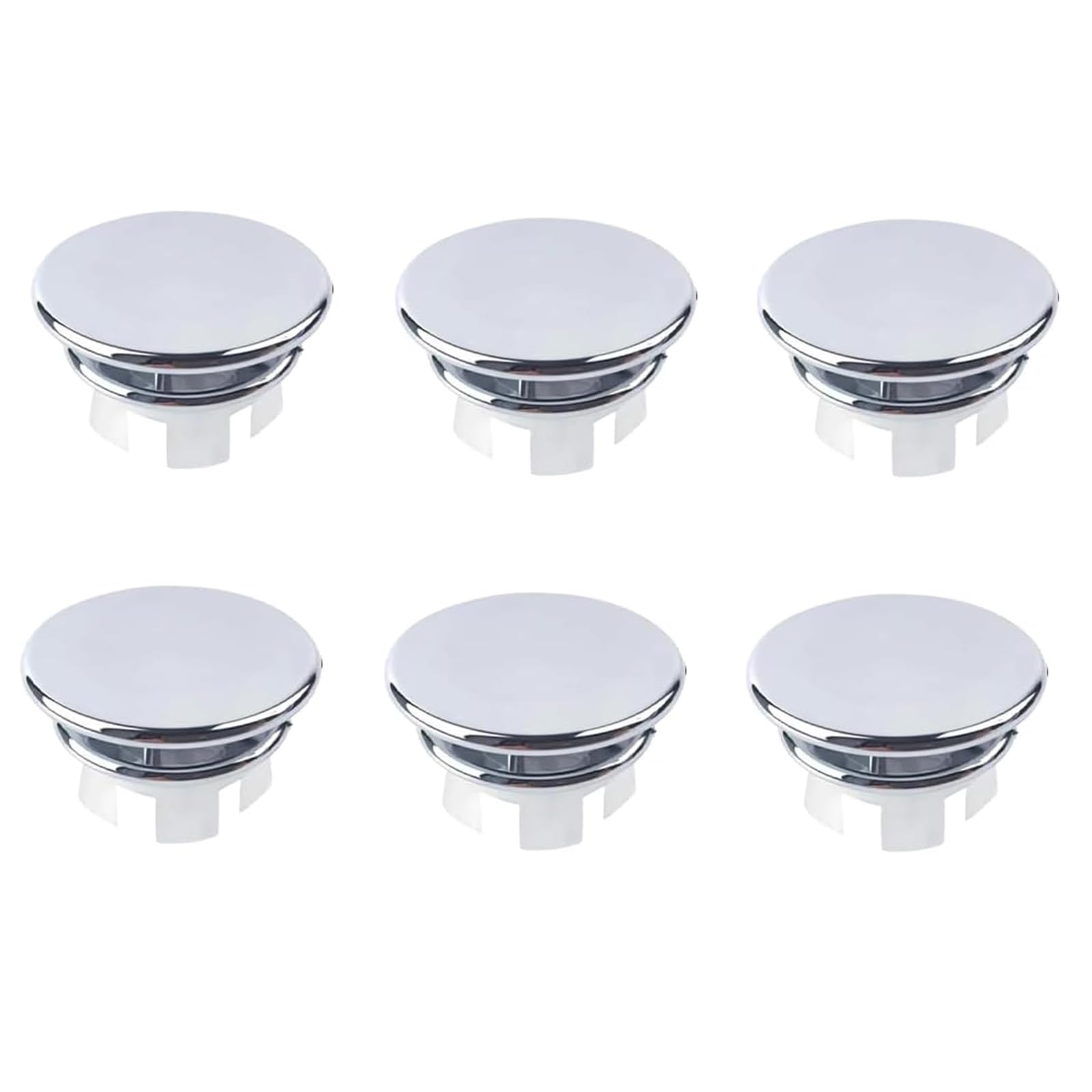Overflow Ring 8 Pcs Sink Overflow Cover, Round Overflow Hole Cover, Basin Trim Drain Cap Cover, Sink Hole Overflow Cover, For Sink, Bathroom, Kitchen