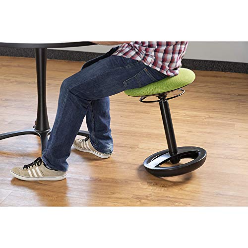 Image of Safco Twixt Active Movement Seating Chair, Ergonomic Support, Adjustable Height, Green Mesh