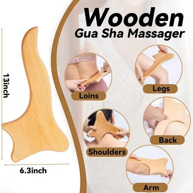 Acuworld 5pcs Lymphatic Drainage Massager, Wooden Gua Sha Tool for Body, Manual Massage Scraper for Anti Cellulite and Relieve Muscle Fatigue, Body Gua Sha kit Acuworld 5pcs Lymphatic Drainage Massager, Wooden Gua Sha Tool for Body, Manual Massage Scraper for Anti Cellulite and Relieve Muscle Fatigue, Body Gua Sha kit