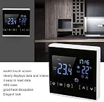 Smart Thermostat, Touch Screen Dual Control Home Temperature Controller for Floor Heating AC 85V to to 240V White