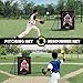 Baseball Pitching Target and Rebounder Net, 2-in-1 Dual-Sided Baseballs Training Equipment Pitching Net with Strike Zone, Hitter Pitch Trainer Baseballs Gifts for Boys Kids Throwing Training Practice
