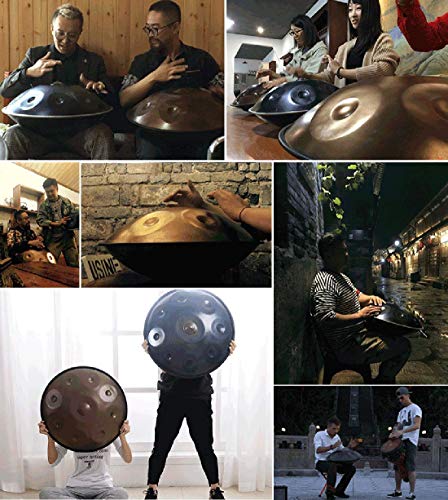 JLDN Tambour De Langue en Acier 9 Tons, Handpan Drum 22inch / 56cm Tambour À Main à Sac Tambour Hand Pan Instrument à… - Les Beatles, Paul McCartney, John Lennon, RIngo Starr, George Harrison JLDN Tambour De Langue en Acier 9 Tons, Handpan Drum 22inch / 56cm Tambour À Main à Sac Tambour Hand Pan Instrument à… – Image 8