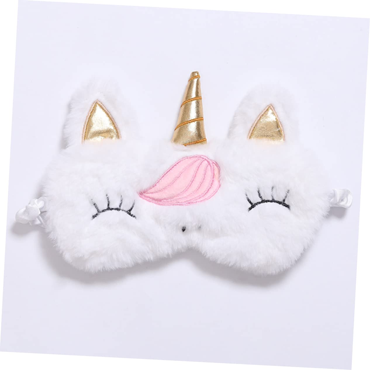 Healifty 12pièces Masque De Sommeil Peluche Design Mignon De Lapin Et Licorne Masque Occultant Pour Voyages Siestes