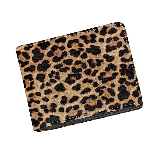 Leopard Cheetah Print Travel Wallet For Men Anti Theft Men Wallet Leather Slim PU Luxury Bifold Wallet For Women Small Compact Wallet2