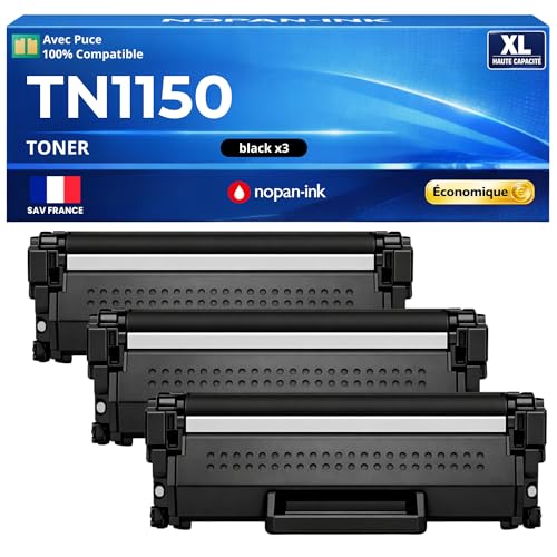Toner TN1150 noir haute capacité pour imprimante Brother HL L1240W