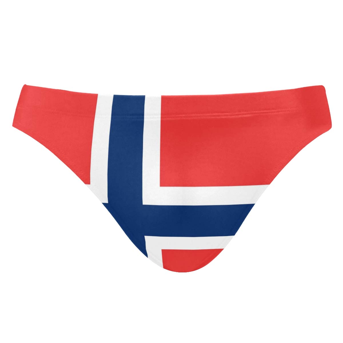 FANTAZIO Flag of Norway Mens Sexy Bikini Swimwear Soft Swimsuit Men Brief