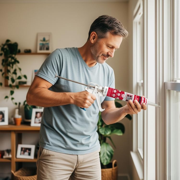 SILIMAX All-Purpose Silicone – 100% Silicone Caulk, Clear Silicone Sealant Waterproof, RTV Silicone Sealant – 9.5 fl oz Cartridge, 12-Pack (12-Pack, 12, Count)