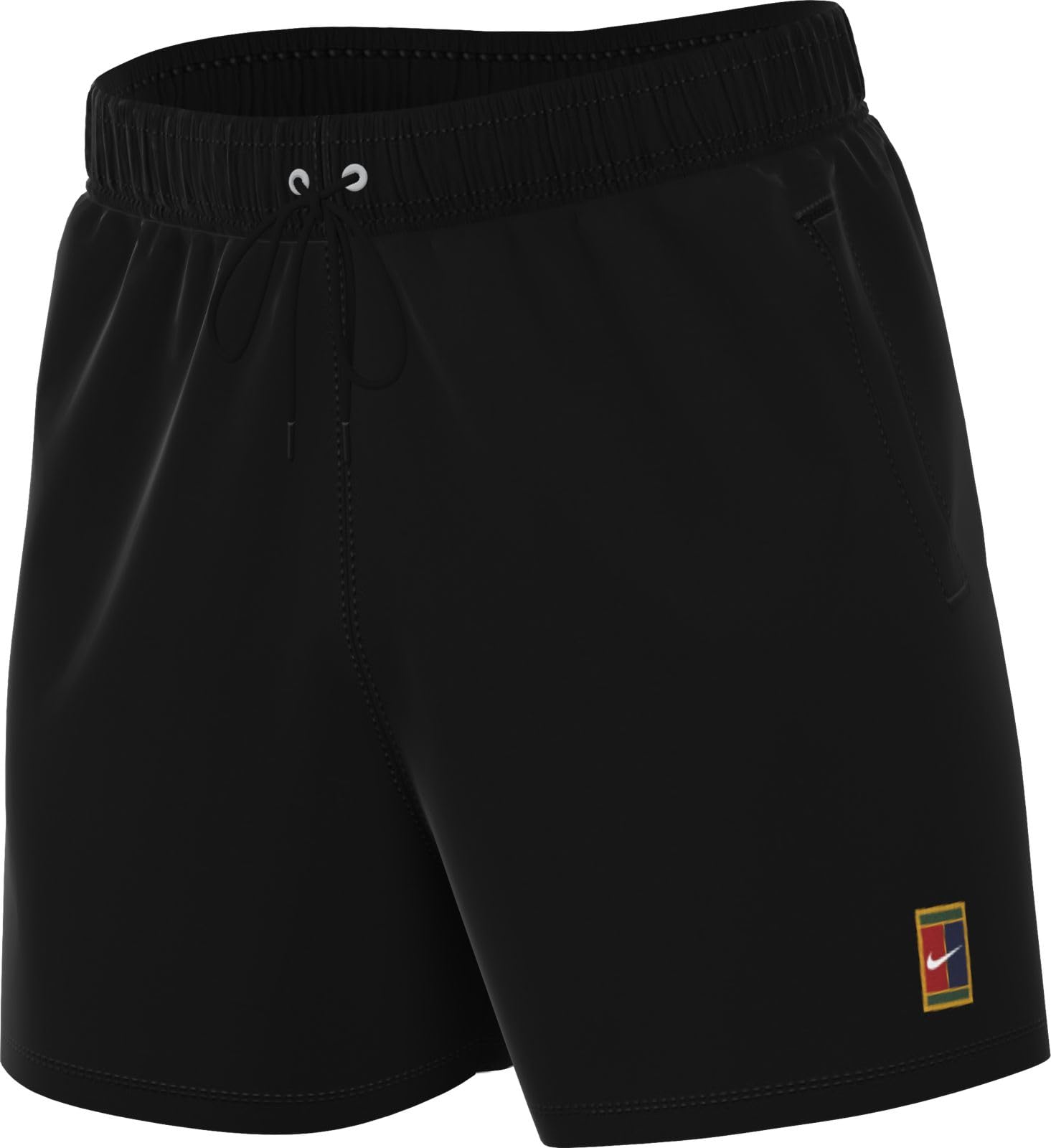 NIKE Nikecourt Heritage Dri-Fit Fleece-Tennisshorts Für Herren, Schwarz, HM6768-010, XS