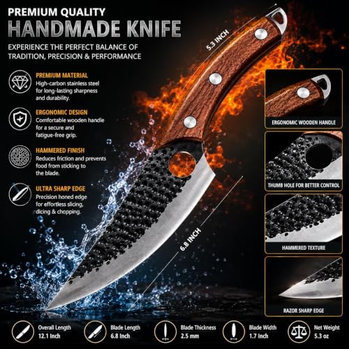 Image of Stainless Steel Knife Set - 3-Piece Chef, Utility & Paring Blades with Anti-Slip Handles & Color Coating | Sharp Kitchen Knives for Slicing, Dicing, Chopping (JAPANES Knife)