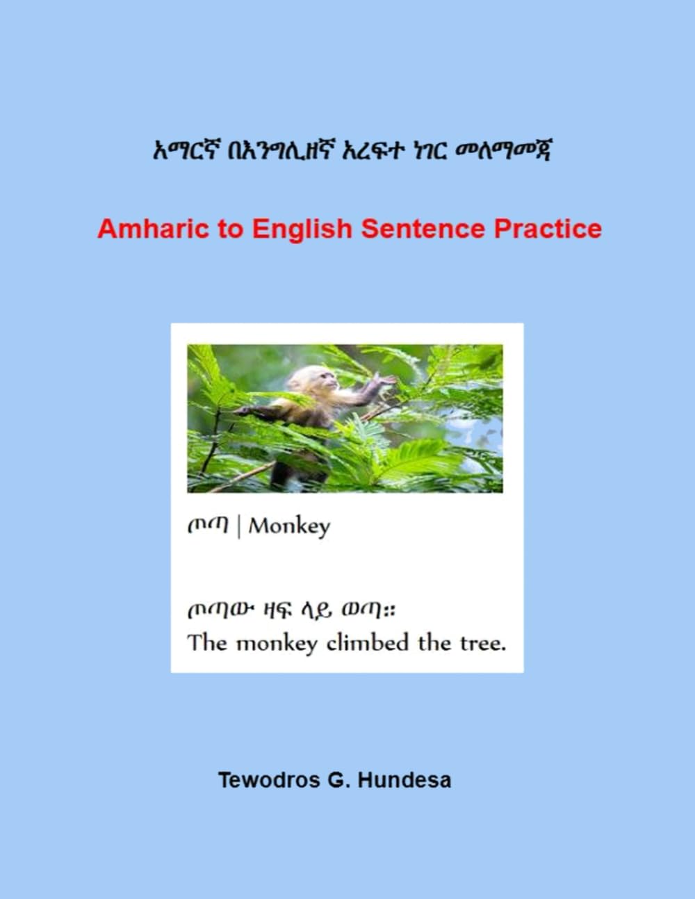 Amharic to English Sentence Practice: አማርኛ በእንግሊዘኛ አረፍተ ነገር መለማመጃ