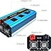 Cantonape 2500W Pure Sine Wave Inverter 12V to 230V 240V Car Power Converter with LCD Display, 3 UN Outlets, 4 USB Port, Remote Control for Motorhomes, Truck, Boat, Camping, Household, Van