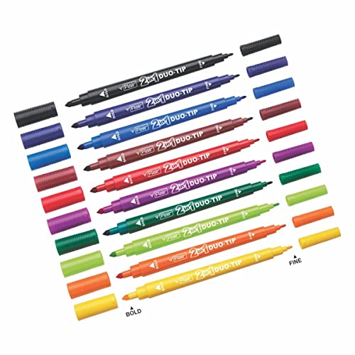 Image of Flair Creative Series 10 Vibrant Colorful Shades Hotline Fineliner & 10 Bright Multicolor Shades 2-In-1 Watercolor Pen Art Combo | Ideal for Mandala, Sketching, Doodling, Journal, Coloring, Painting