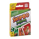 Mattel Games T1882 - Skip-BO Junior Kartenspiel für Kinder, geeignet für 2 - 4 Spieler, Spieldauer ca. 30 Minuten, ab 5 Jahren