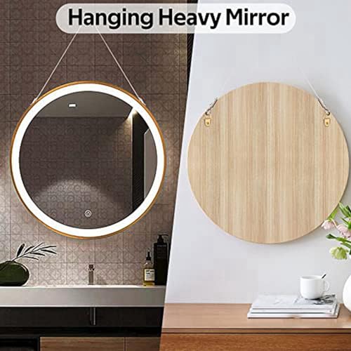 Image of 4PCS Adjustable Picture Hanging Wire Kit - Heavy Duty Hardware , 1M X1.5Mm Stainless Steel Cables Hanging Rope