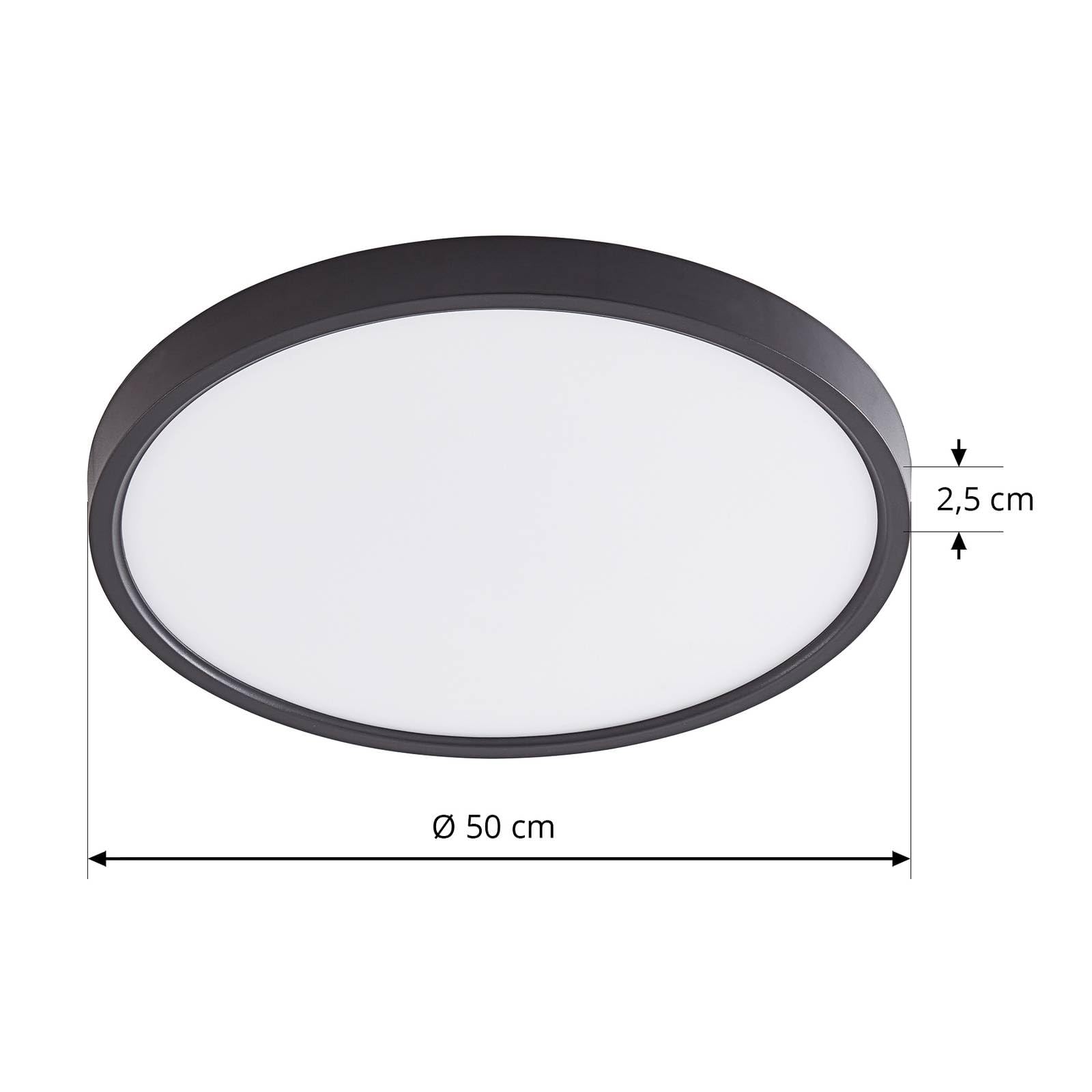 Plafoniera LED Lindby Tetson, nero, metallo, dimmerabile, lampada LED, plafoniera LED, plafoniera | Leroy Merlin
