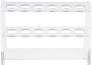 TEHAUX 12- hole Test Tube Rack Dual- layer Centrifuge Tube Stand Acrylic Test Tube Holder